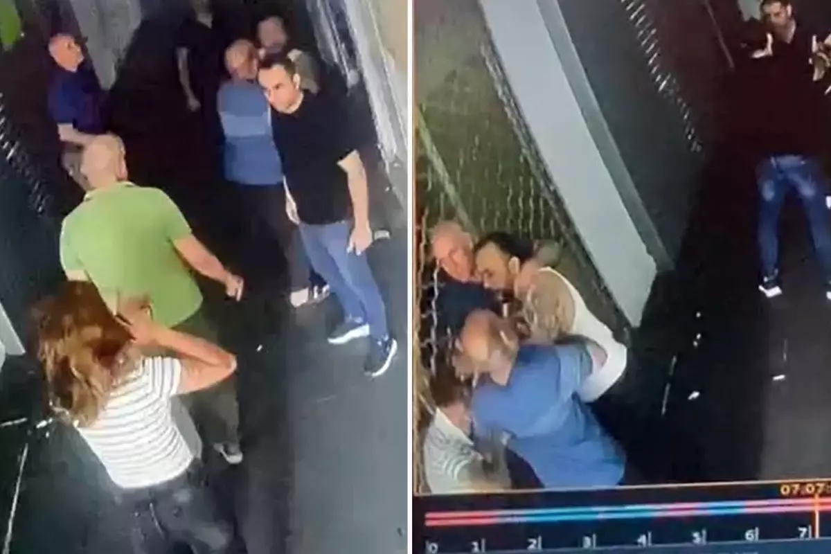 İki adam bir olup pasajda kadına saldırdı
