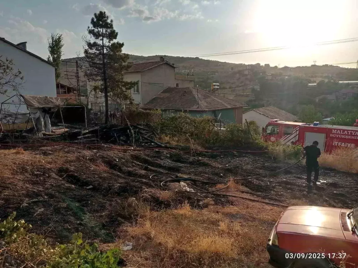 Malatya'da Bahçe Yangınları Kontrol Altına Alındı