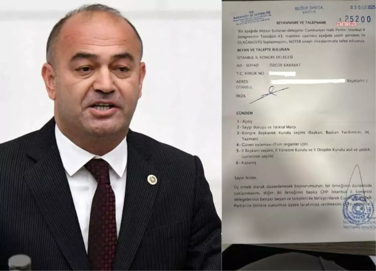 CHP İstanbul Delegeleri Olağanüstü Kongre Talebinde Bulundu