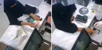 Yaptığı rezilliği kimse görmüyor sandı ama kamera kayıttaydı