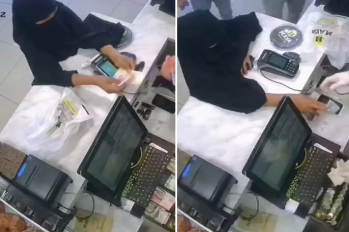 Yaptığı rezilliği kimse görmüyor sandı ama kamera kayıttaydı