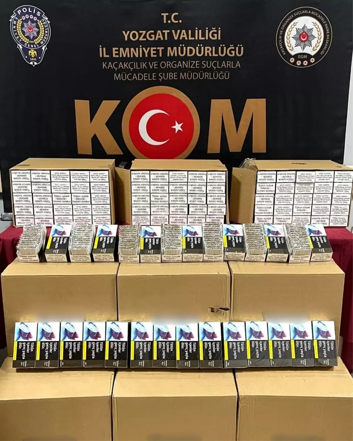 Yozgat'ta Kaçak Makaron Operasyonu: 202 Bin Adet Ele Geçirildi