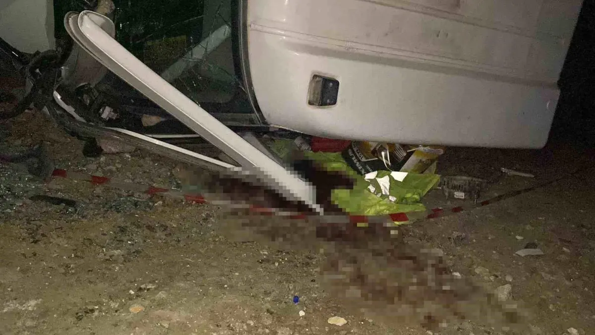 Hatay'da Kamyon Devrildi, Sürücü Hayatını Kaybetti