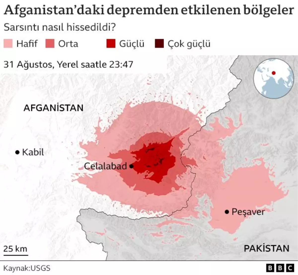 Afganistan'da 6,0 Büyüklüğünde Deprem: En Az 20 Kişi Hayatını Kaybetti
