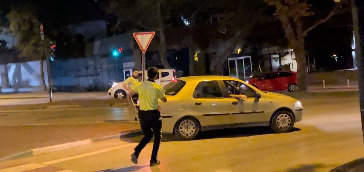 Alkollü Sürücü Polisten Kaçarken Yakalandı