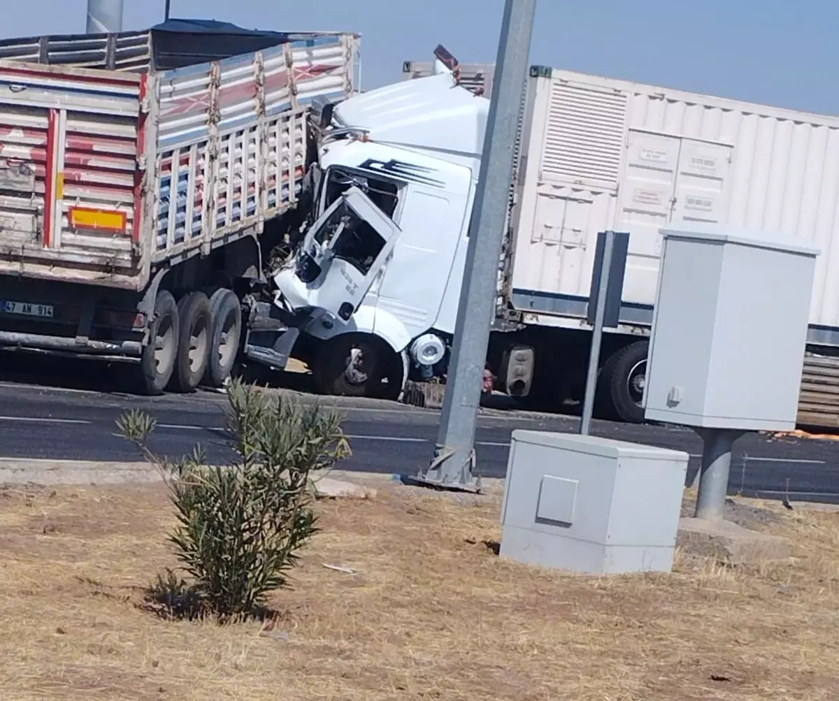 Diyarbakır'da İki Tır Kafa Kafaya Çarpıştı: 2 Yaralı