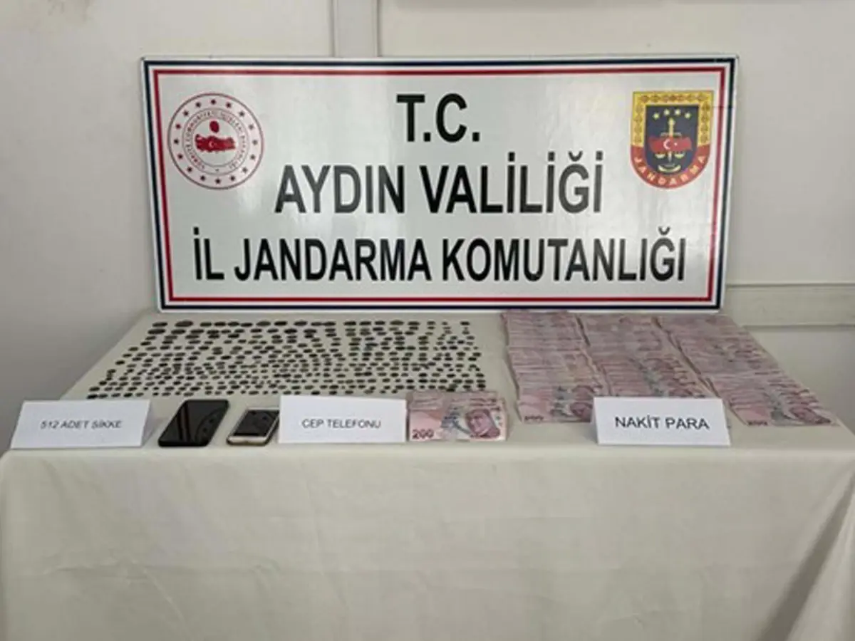 Aydın'da Tarihi Eserler ve Uyuşturucu Madde Ele Geçirildi