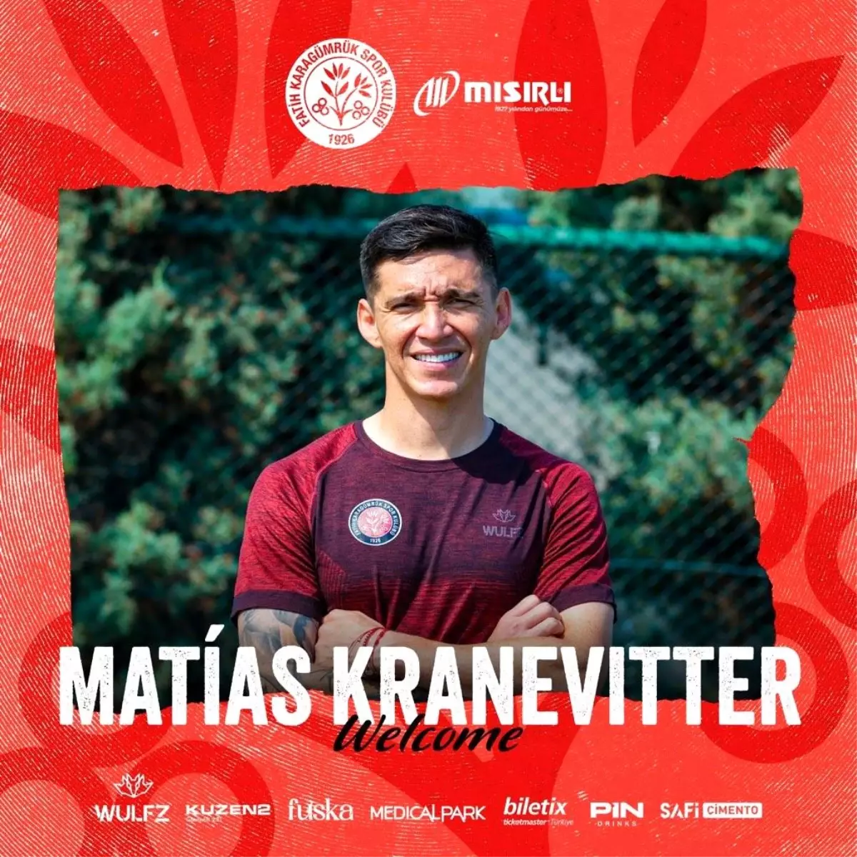 Fatih Karagümrük, Matias Kranevitter'i Transfer Etti