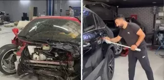 Ferrari'yi perte çıkartan ustadan yeni skandal! Bu kez aracın boyasını kaldırdı