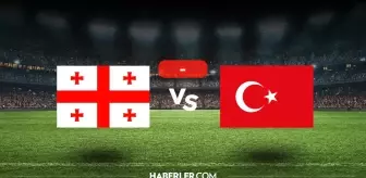Gürcistan Türkiye maçı kaç kaç, bitti mi? MAÇ SONUCU! Gürcistan Türkiye golleri kim attı, canlı maç anlatımı!