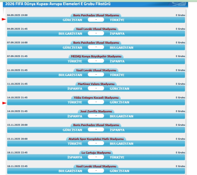 Gürcistan Türkiye tek maç mı, rövanşı var mı?
