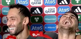 Hakan Çalhanoğlu ve Yunus Akgün'den tartışma iddialarına kahkahalı cevap