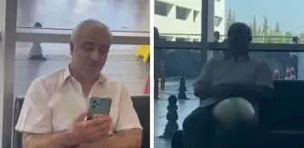 Yaşından da utanmıyor! Oturduğu yerden genç kıza ahkam kesti