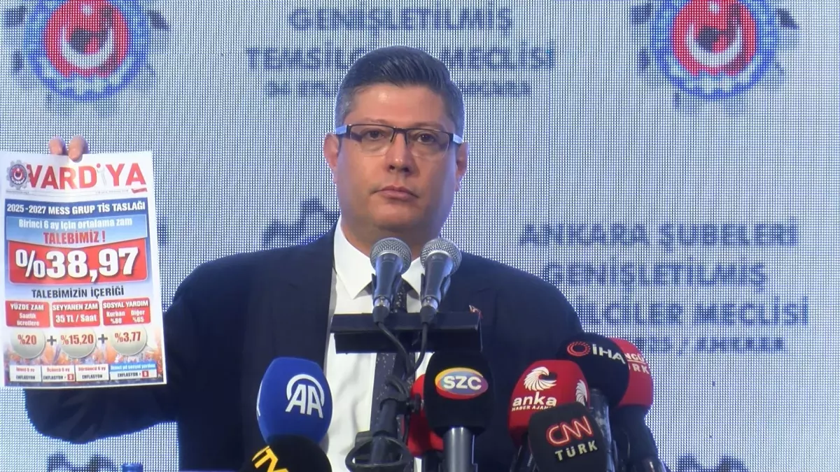 Türk Metal Sendikası, MESS ile Toplu İş Sözleşmesi için Yüzde 38,97 Zam Talep Etti