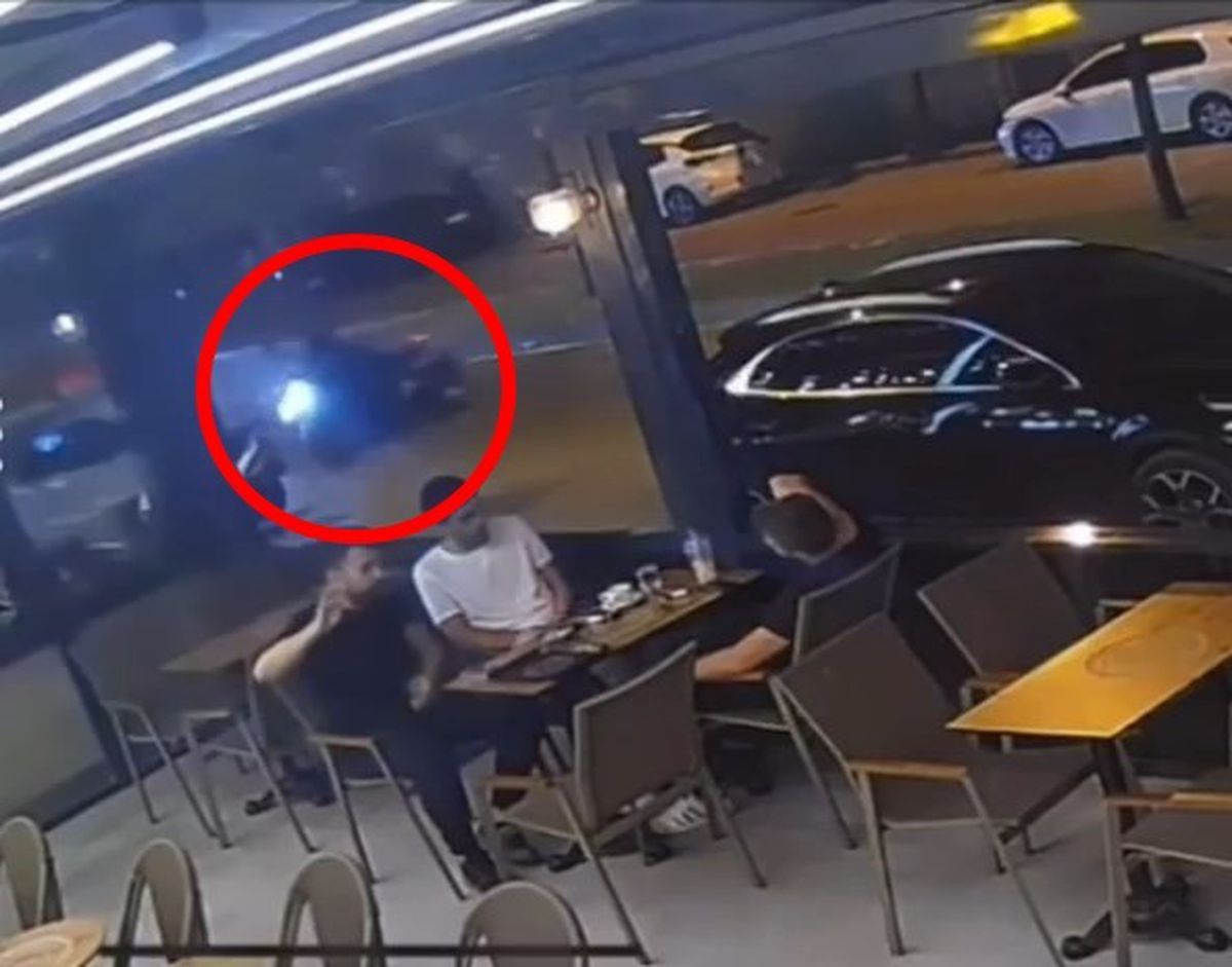 Bursa'da Motosiklet Kazası Güvenlik Kamerasında