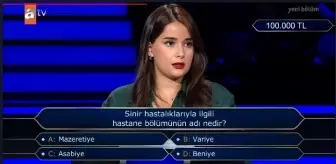 Sinir hastalıkları ile ilgili hastane bölümünün adı nedir?