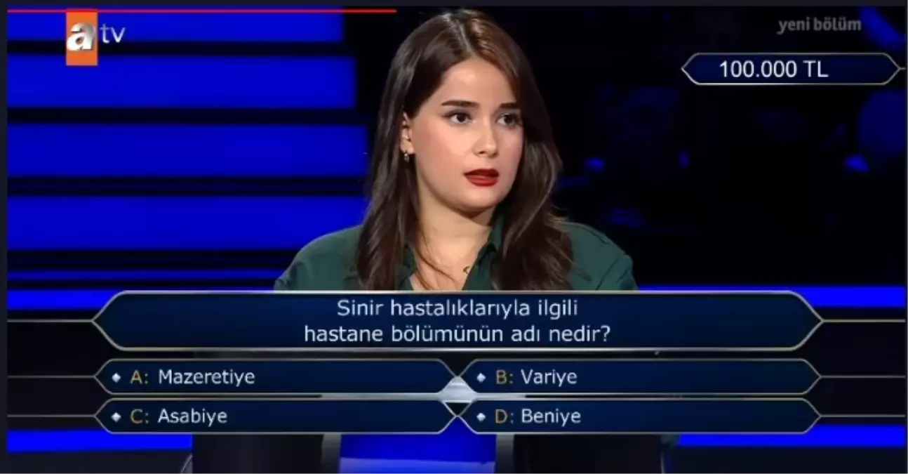Sinir hastalıkları ile ilgili hastane bölümünün adı nedir?
