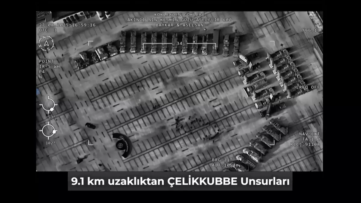 ASELSAN'ın ASELFLIR600 Sistemi, Bayraktar AKINCI İHA ile Ankara'yı Görüntüledi