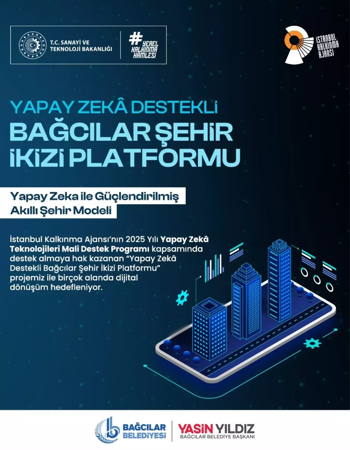 Bağcılar Belediyesi'nden 3 Boyutlu Dijital Şehir İkizi Projesine Önemli Destek