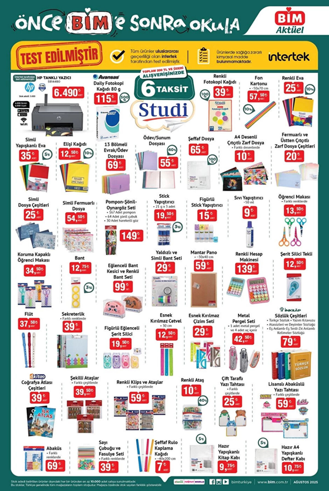 Beş Eylül BİM aktüel kataloğunda neler var? BİM'e gelecek ürünler neler?