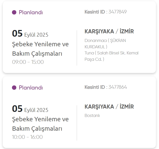 İzmir GEDİZ elektrik kesintisi! 5 Eylül İzmir'de elektrik kesintisi ne zaman bitecek, elektrikler ne zaman gelecek?