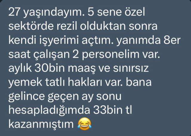 kendi isini kurup calisaniyla ayni parayi kazanan 19015724 391 m