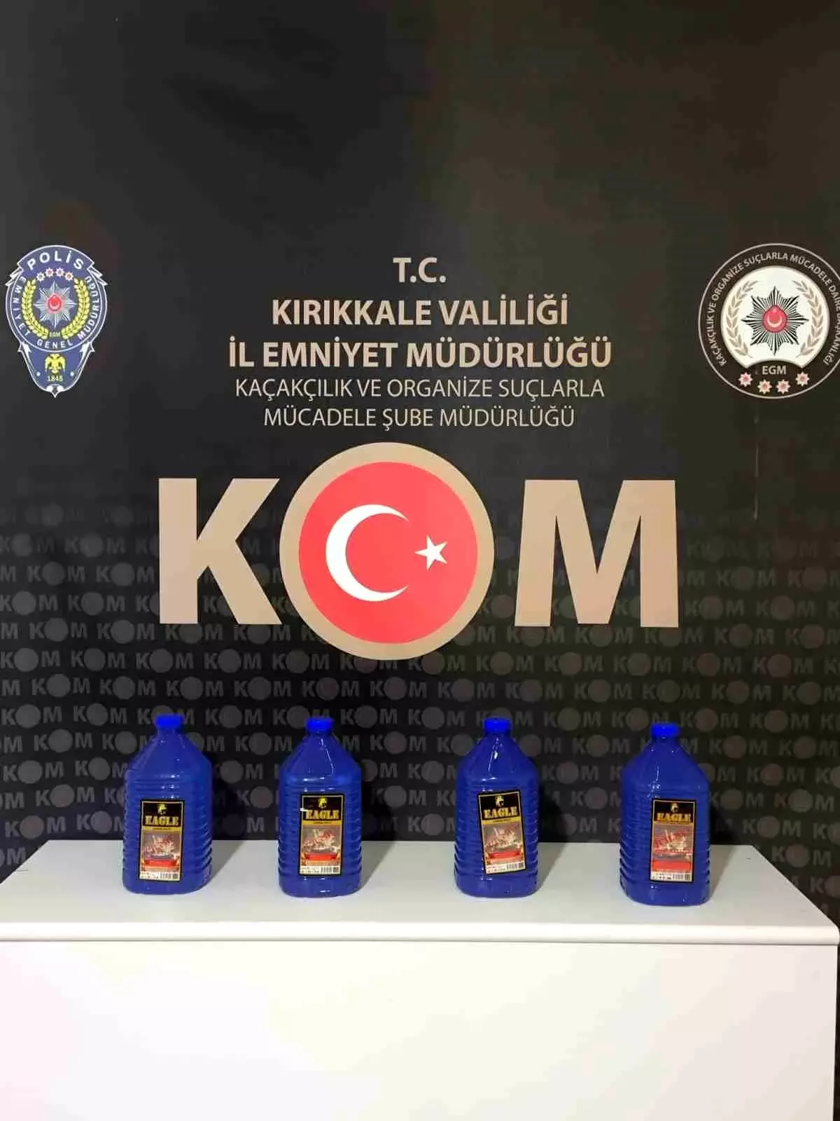 Kırıkkale'de Kargo Gönderisinde 20 Litre Etil Alkol Ele Geçirildi