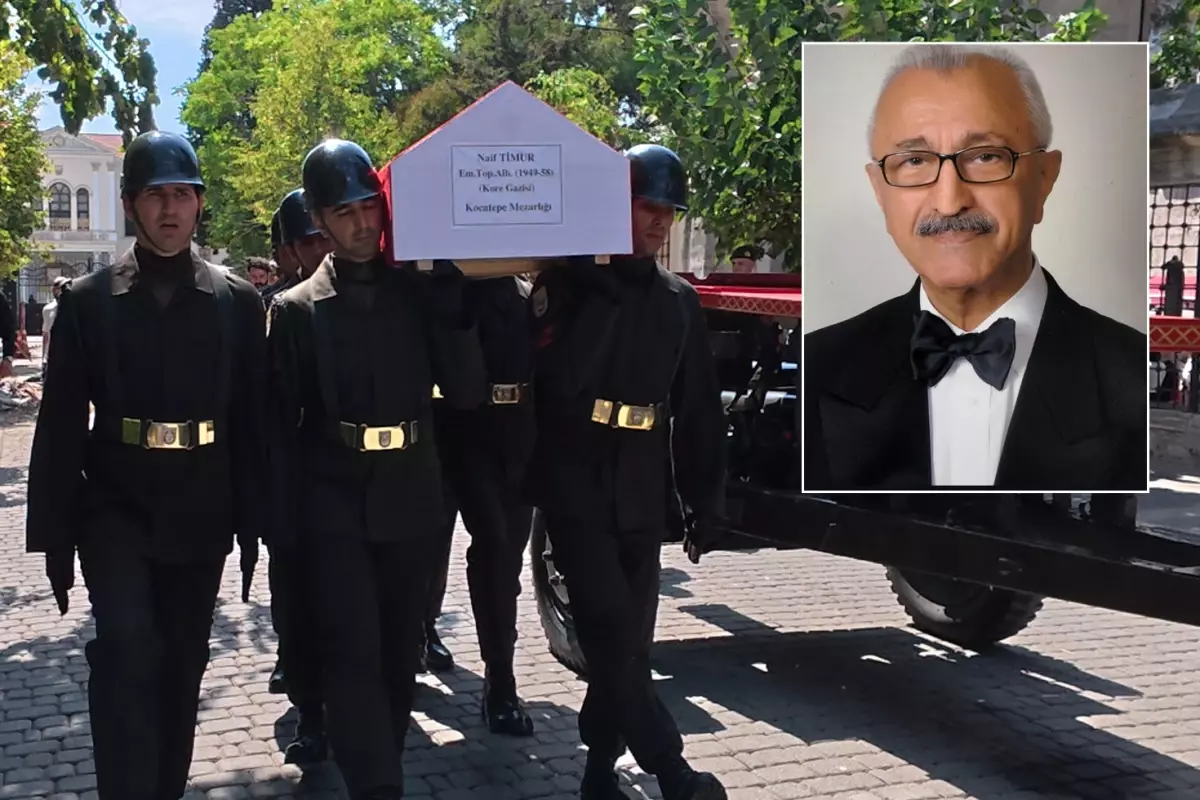 Kore Gazisi Emekli Albay Naif Timur son yolculuğuna uğurlandı