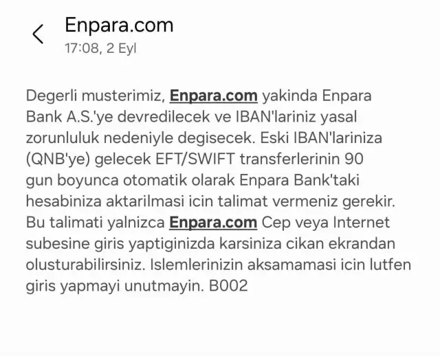 Warning messages were sent to customers: Millions of people's IBAN numbers will change