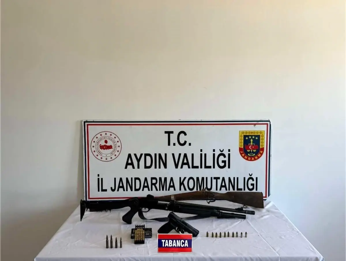 Nazilli'de Ruhsatsız Silah ve Mühimmat Ele Geçirildi