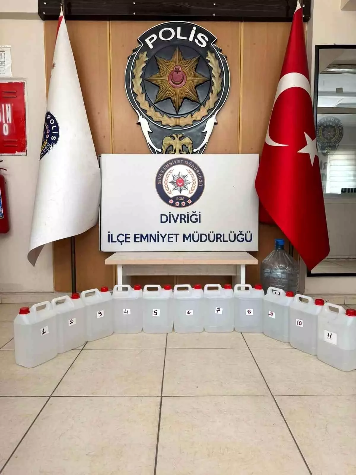 Sivas'ta Sahte Alkollü İçki Operasyonu: Binlerce Litre Ele Geçirildi