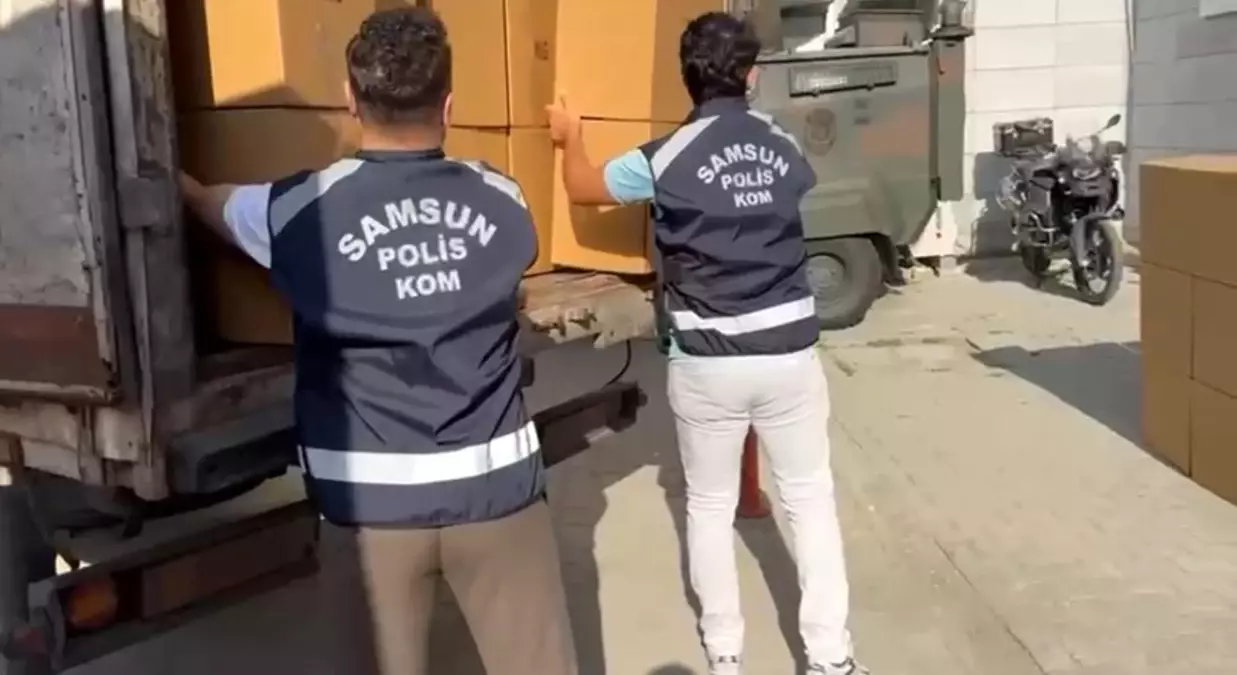 Samsun'da 3.7 Milyon Kaçak Makaron Ele Geçirildi