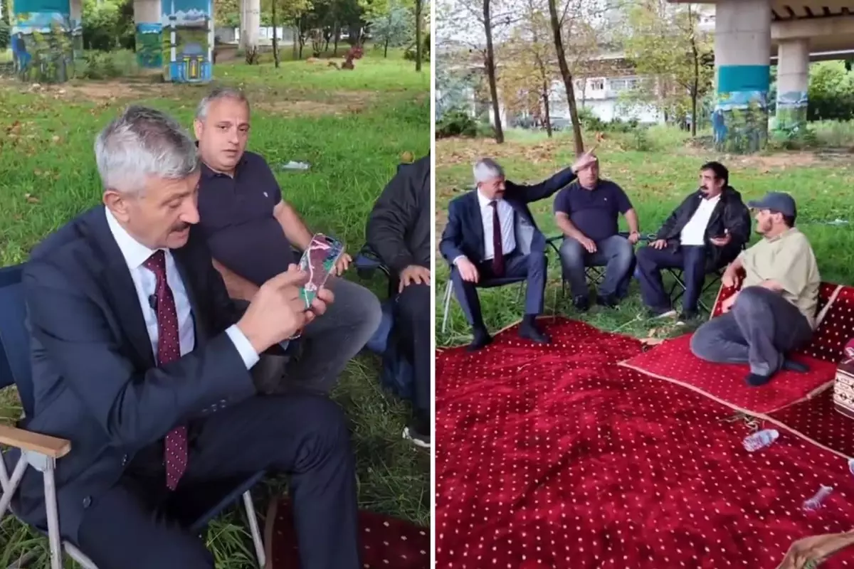 Tartışma yaratan görüntü: Belediye başkanı, arsa alan Arapları böyle tebrik etti