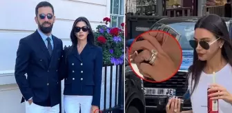 Arda Turan'ın eşi Aslıhan Doğan Turan'dan yüzük şov