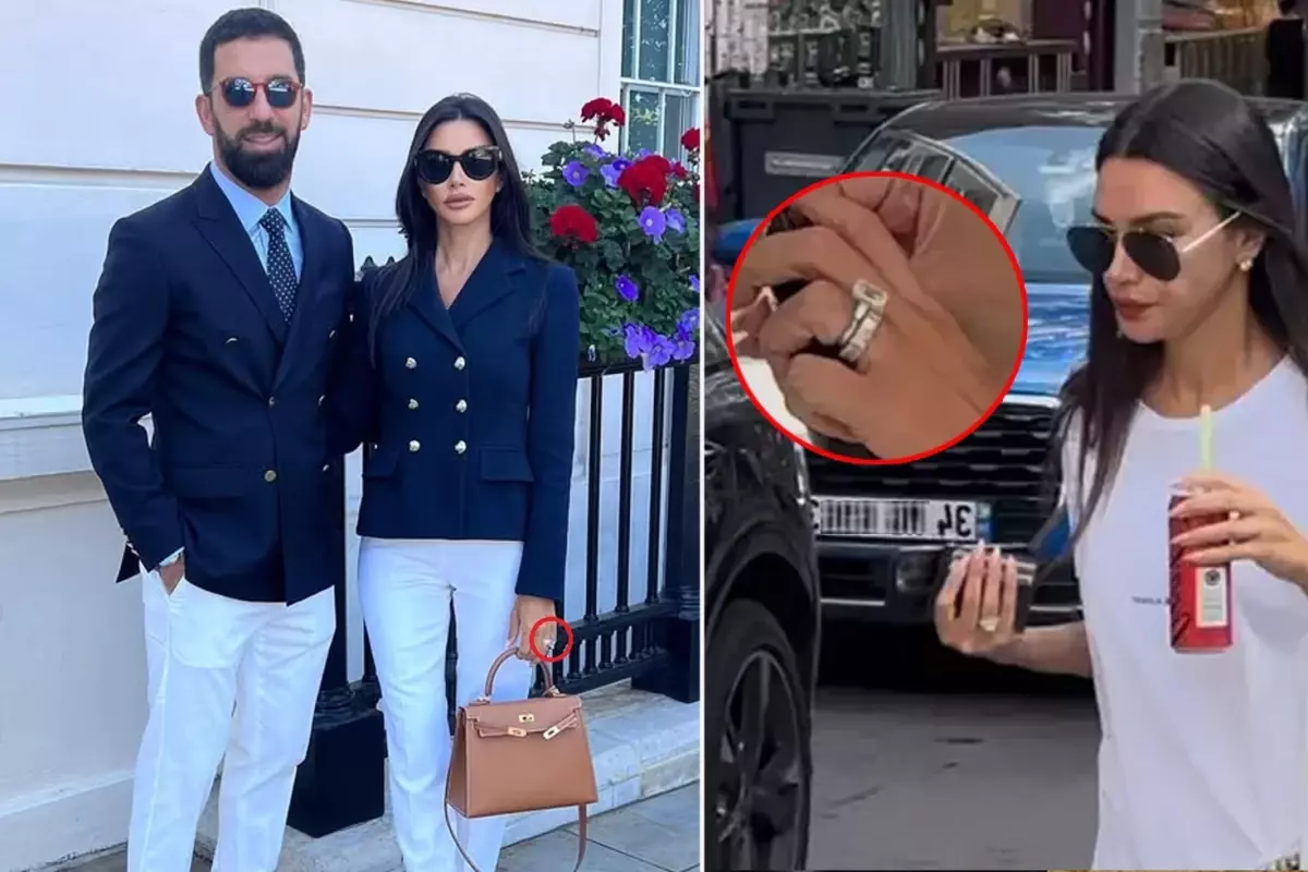 Arda Turan'ın eşi Aslıhan Doğan Turan'dan yüzük şov