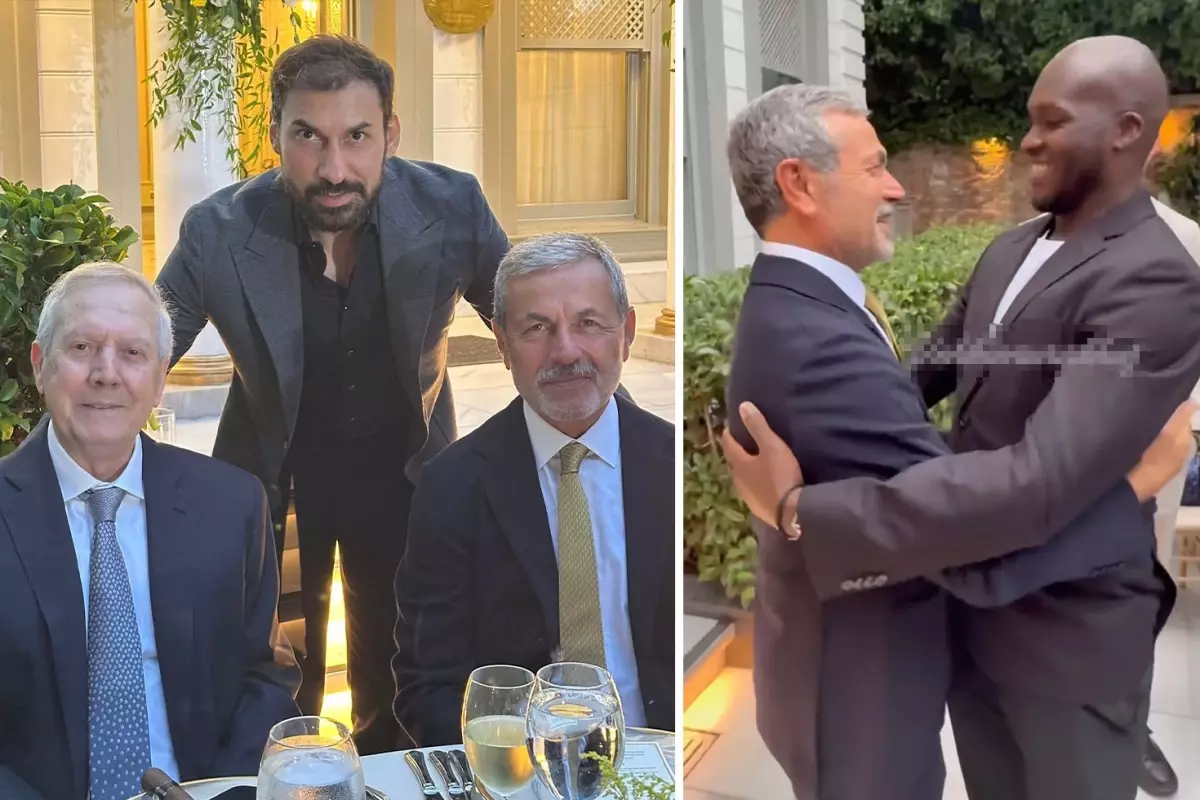 Aziz Yıldırım ve Aykut Kocaman yan yana! Fenerbahçe'nin efsaneleri düğünde buluştu