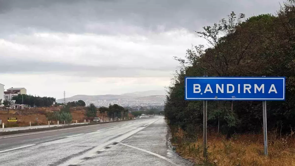 Bandırma'da Beklenen Yağış Gerçekleşti