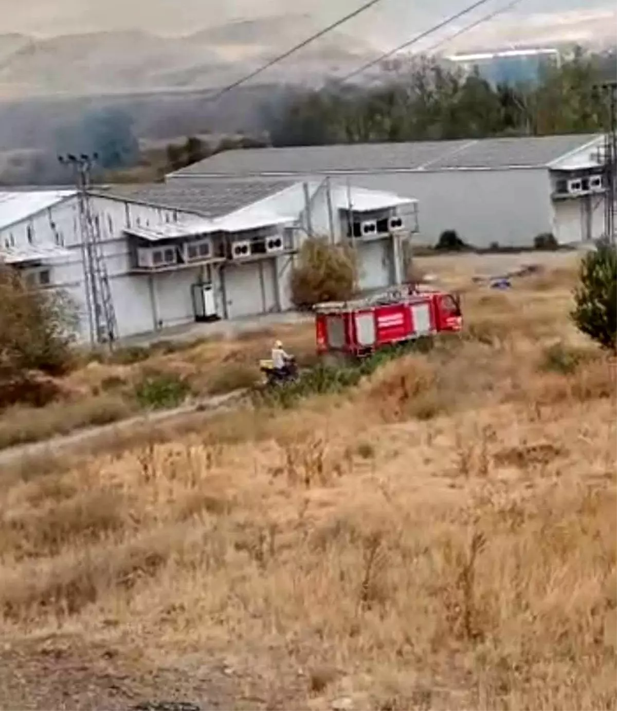 Beypazarı'nda Otluk Alanda Yangın Çıktı