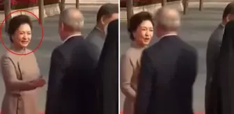 Eli havada kalan Çin'in First Lady'si fena bozuldu