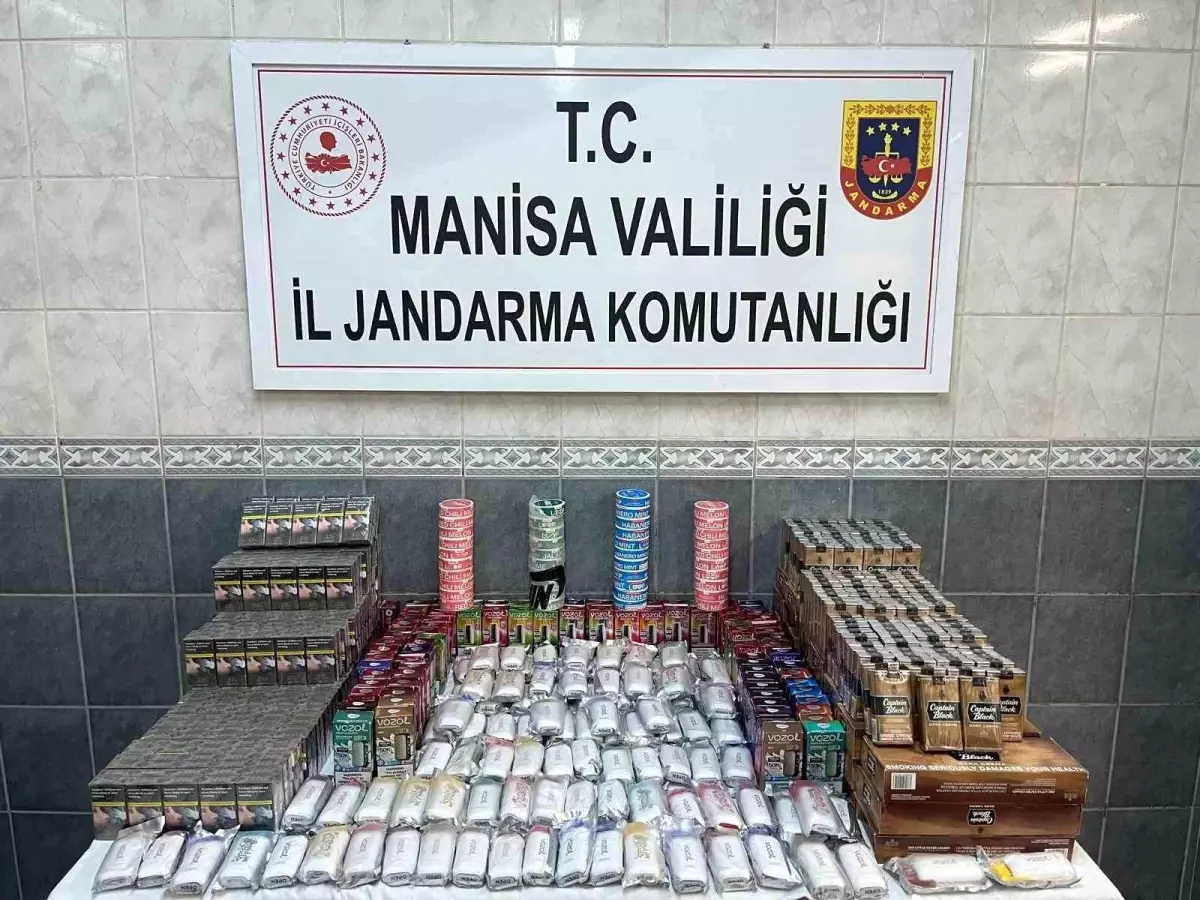 Manisa'da Kaçak Sigara ve Elektronik Sigara Operasyonu