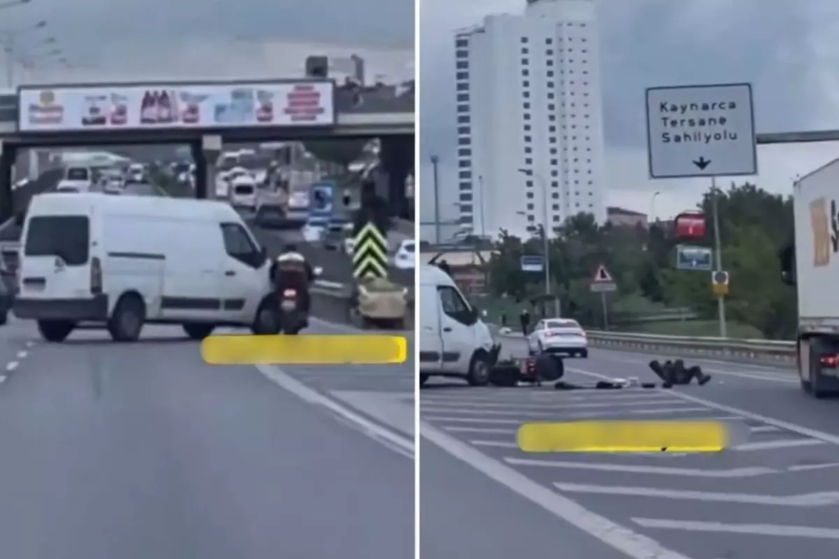 Tırın altında kalmaktan son anda kurtuldu