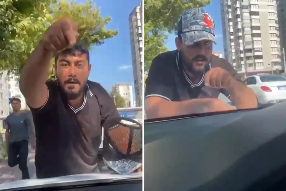 Trafikte korku dolu anlar! Cam silme bahanesiyle sürücülere kabusu yaşattı