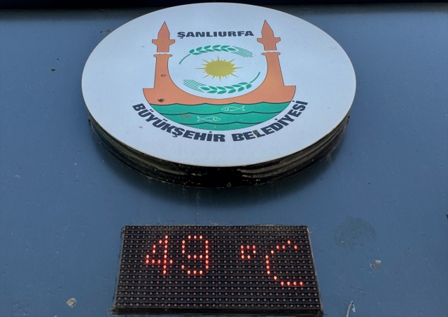While part of the country struggles with heavy rainfall, the temperature in Şanlıurfa reached 49 degrees