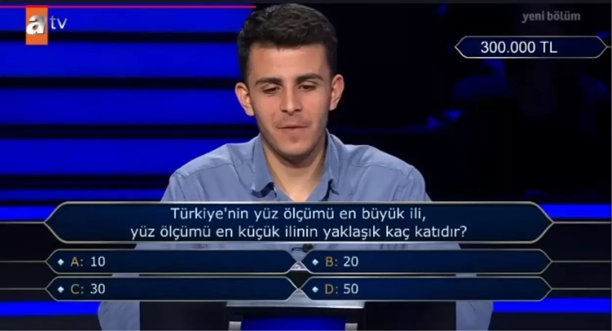 Türkiye'nin yüz ölçümü en büyük ili yüz ölçümü en küçük ilinin yaklaşık kaç katıdır?