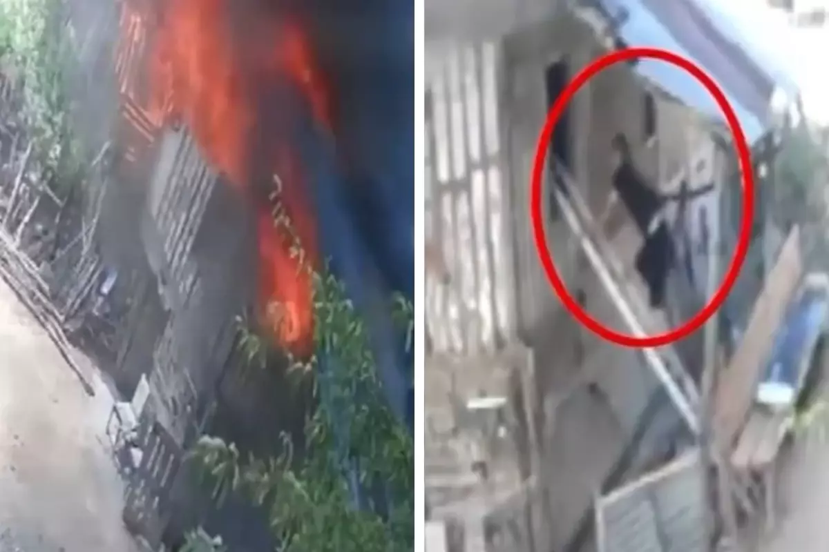Yanan eve hiç düşünmeden girdi! İki kişinin hayatını böyle kurtardı