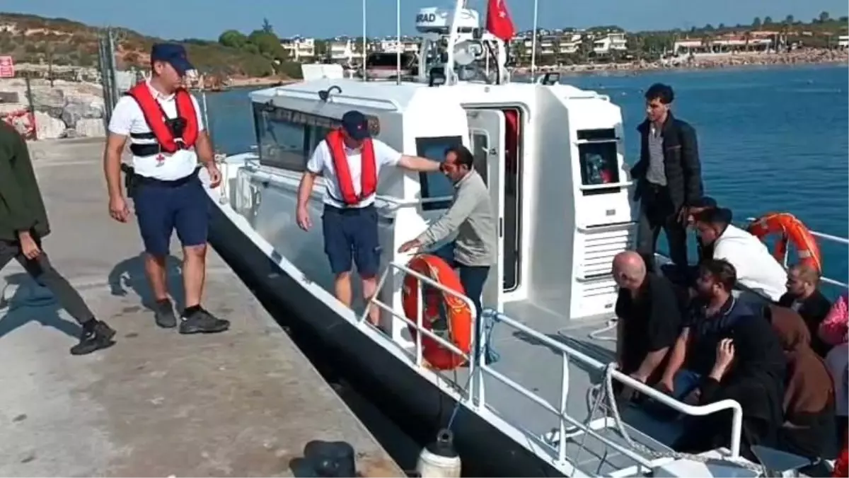 Bodrum Açıklarında 19 Düzensiz Göçmen Kurtarıldı