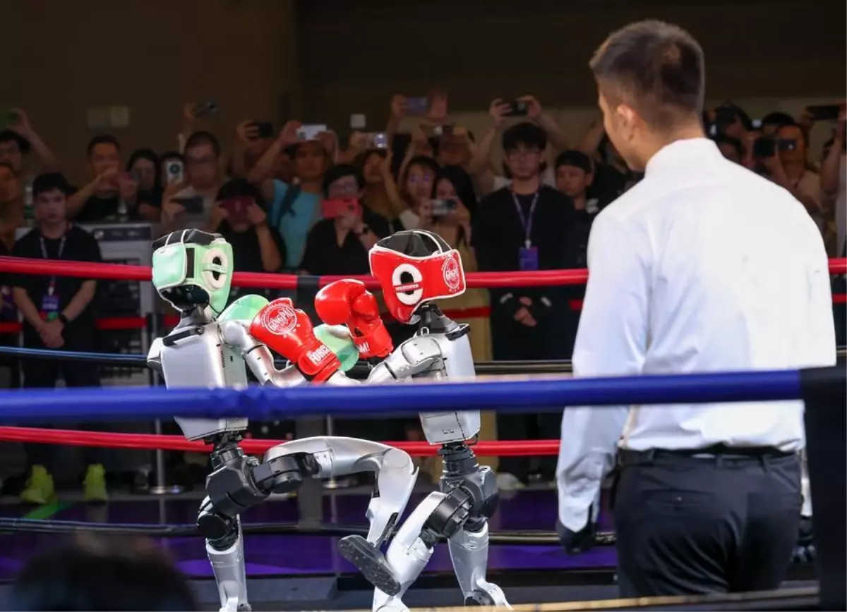 2025 Dünya Akıllı Endüstri Fuarı'nda İnsansı Robotlar Sergilendi