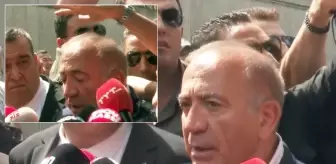 CHP İl Başkanlığı'nın önünde Gürsel Tekin'e su şişesi fırlatıldı