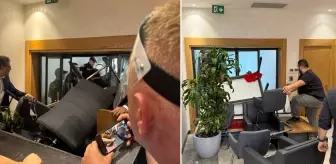 CHP'li vekiller Gürsel Tekin'in girmeye çalıştığı makam odasına barikat kurdu