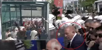Gürsel Tekin, protestolar sürerken CHP İl Başkanlığı binasına girdi